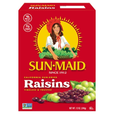 Sun-Maid Raisins Natural California - 12 Oz