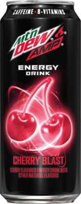 AMP Energy Drink Boost Cherry CAFFEINE B-Vitamins - 16 Fl. Oz. - Image 2