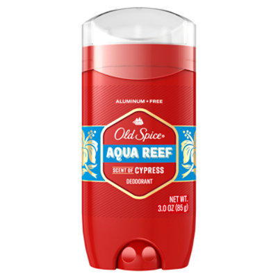 Old Spice Red Collection Deodorant Aqua Reef Escape & Cypress Scent - 3 Oz