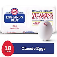 Egglands Best Large White Eggs  - 18 Count - Image 1