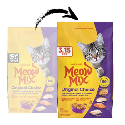 Meow Mix Cat Food Dry Original Choice - 3.15 Lb - Image 4