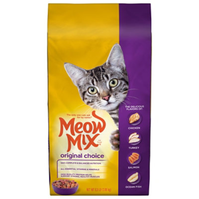 Meow Mix Cat Food Dry Original Choice - 6.3 Lb - Image 1