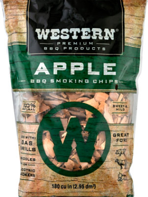 Western BBQ Smoking Chips Apple - Each - Image 2