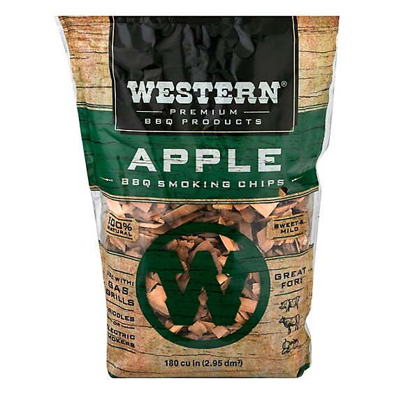 Western BBQ Smoking Chips Apple - Each