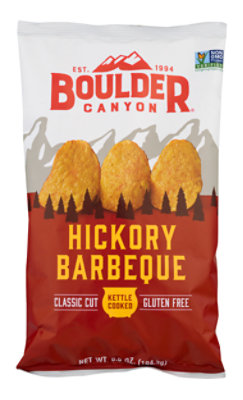 Boulder Canyon Authentic Foods Potato Chips Kettle Cooked Hickory Barbecue - 6.5 Oz - Image 3