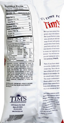 Tims Potato Chips Cheddar & Sour Cream - 8 Oz - Image 3