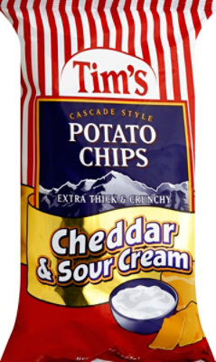 Tims Potato Chips Cheddar & Sour Cream - 8 Oz - Image 2