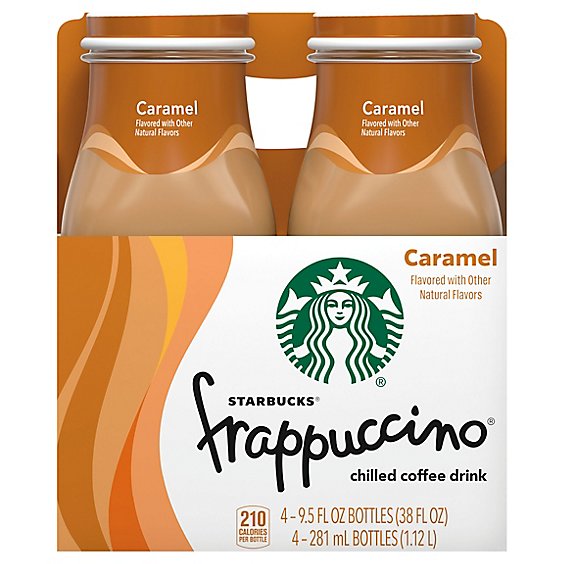 Starbucks frappuccino Coffee Drink Chilled Caramel - 4-9.5 Fl. Oz.