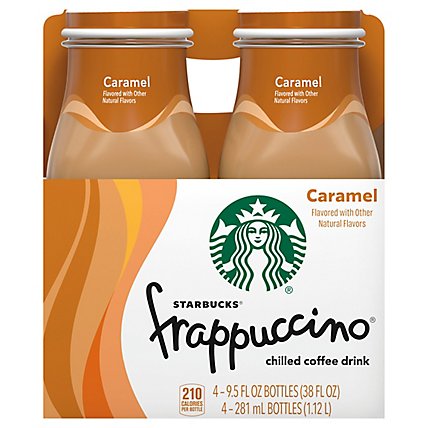 Starbucks frappuccino Coffee Drink Chilled Caramel - 4-9.5 Fl. Oz. - Image 1