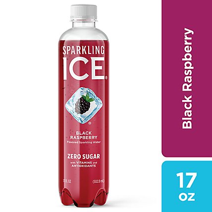 Sparkling Ice Black Raspberry Sparkling Water 17 fl. oz. Bottle - Image 2