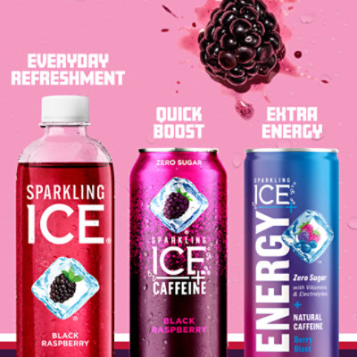 Sparkling Ice Black Raspberry Sparkling Water 17 fl. oz. Bottle - Image 6