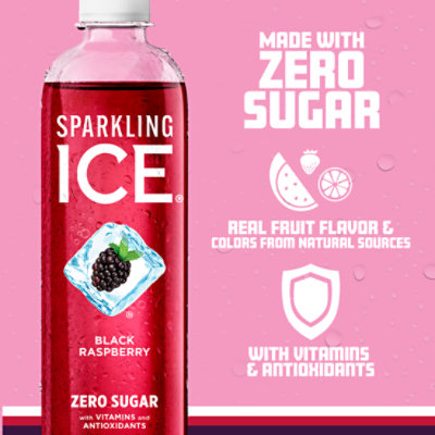 Sparkling Ice Black Raspberry Sparkling Water 17 fl. oz. Bottle - Image 3