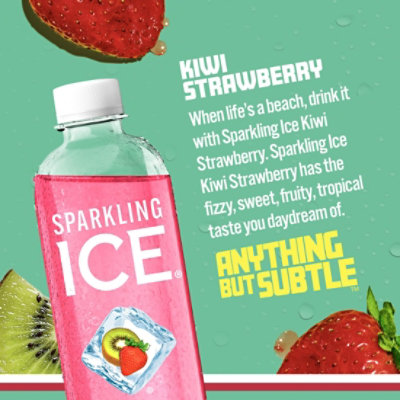 Sparkling Ice Kiwi Strawberry Sparkling Water 17 fl. oz. Bottle - Image 2