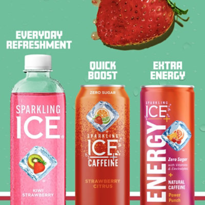 Sparkling Ice Kiwi Strawberry Sparkling Water 17 fl. oz. Bottle - Image 6