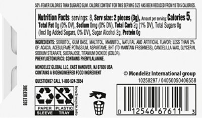 Trident Gum Sugar Free White Spearmint - 16 Count - Image 5