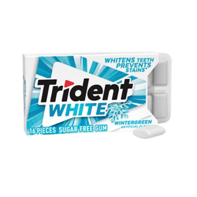 Trident Gum White Wintergreen Sugar Free - 16 Count - Image 2