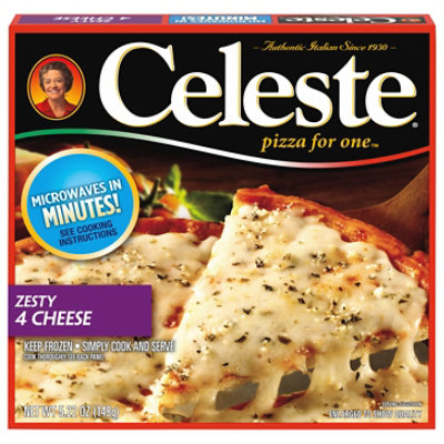 Celeste Pizza For One Zesty 4 Cheese Frozen - 5.22 Oz - Image 2