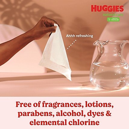 Huggies Natural Care Sensitive Baby Wipes Unscented 1 Refill Pack (184 Wipes Total) - 184 Count