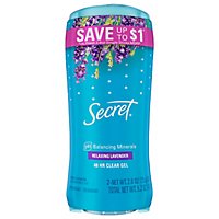Secret Fresh Lavender Clear Gel and Deodorant for Women Twin Pack - 2-2.6 Oz - Image 2