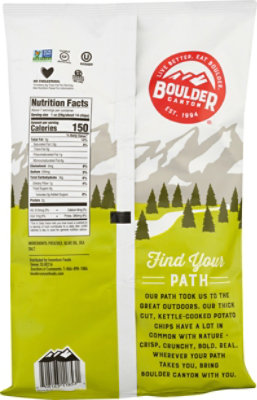 Boulder Canyon Olive Oil Sea Salt Kettle Potato Chips- 6.5 Oz - Image 6