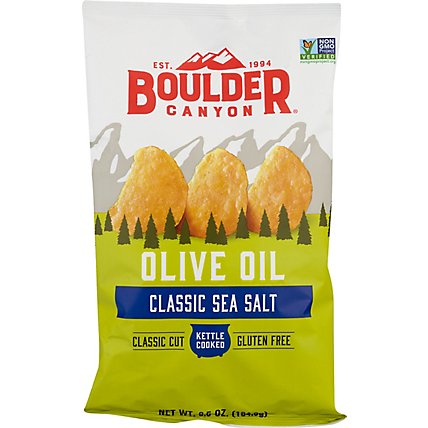 Boulder Canyon Potato Chips Kettle Cooked Olive Oil Sea Salt - 6.5 Oz - Image 2