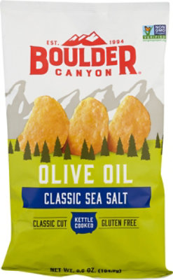 Boulder Canyon Olive Oil Sea Salt Kettle Potato Chips- 6.5 Oz - Image 2