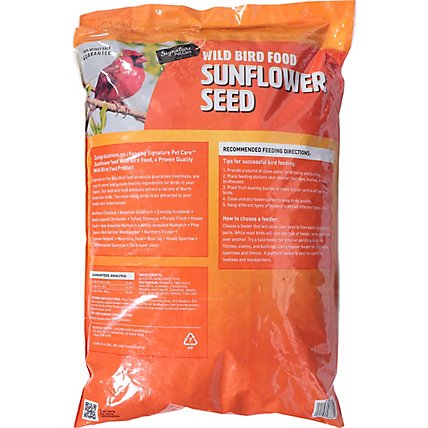 Signature Pet Care Wild Bird Food Premium Sunflower Seeds - 10 Lb - Image 3