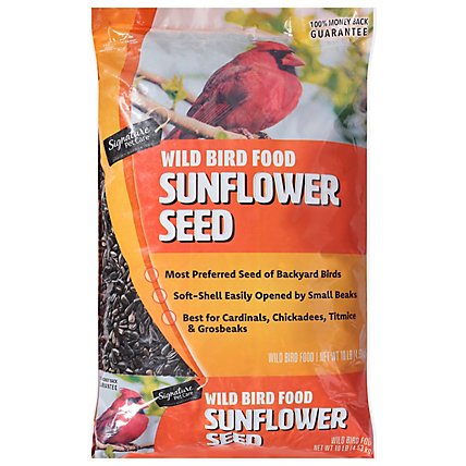 Signature Pet Care Wild Bird Food Premium Sunflower Seeds - 10 Lb - Image 1