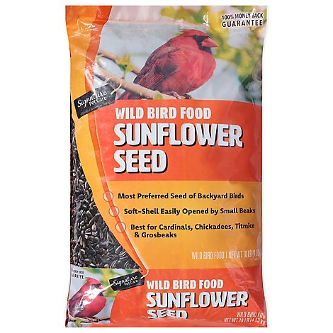 Signature Pet Care Wild Bird Food Premium Sunflower Seeds - 10 Lb