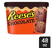 REESE'S Peanut Butter Cups & Peanut Butter Swirl Chocolate Frozen Dairy Dessert - 48 Oz