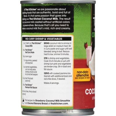 Thai Kitchen Organic Unsweetened Coconut Milk - 13.66 Fl. Oz. - Image 4