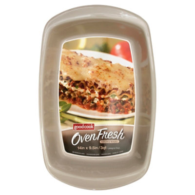 Good Cook Oven Fresh Stoneware Lasagna Dish 14 x 9.5 Inch 3 Quart