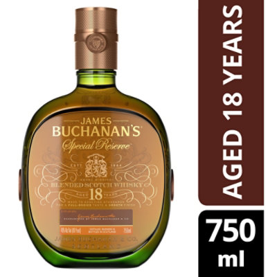 Buchanan's Special Reserve Aged 18 Years Blended Scotch Whisky - 750 Ml - Image 1