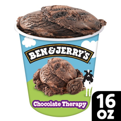 Ben & Jerrys Ice Cream Chocolate Therapy 1 Pint - 16 Oz