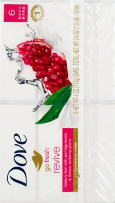 Dove Go Fresh Beauty Bar Revive Pomegranate and Lemon Verbena - 6-4 Oz - Image 3