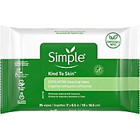 Simple Facial Wipes Exfoliating - 25 Count - Image 2