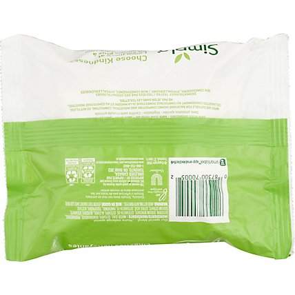 Simple Facial Wipes Cleansing Kind To Skin - 25 Count - Image 5