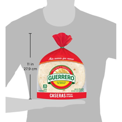 Guerrero Caseras Flour Tortillas Fajita Size - 20 Count - Image 5