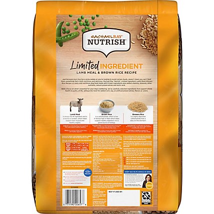 Rachael Ray Nutrish Just 6 Food for Dogs Adult Natural Lamb Meal & Brown Rice Recipe - 14 Lb - Image 5