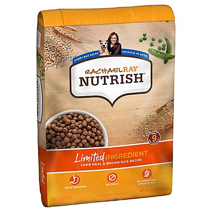 Rachael Ray Nutrish Just 6 Food for Dogs Adult Natural Lamb Meal & Brown Rice Recipe - 14 Lb - Image 2
