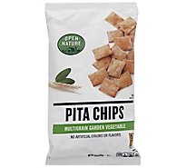 Open Nature Pita Chips Whole Grain With Garden Herbs - 8 Oz