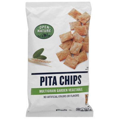 Open Nature Pita Chips Whole Grain With Garden Herbs - 8 Oz