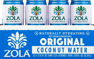 Zola Coconut Water Natural Original - 17.5 Fl. Oz. - Image 2