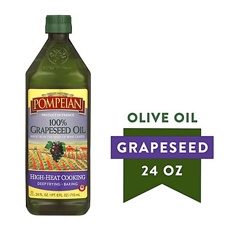 Pompeian Grapeseed Oil Delicate Flavor - 24 Fl. Oz.
