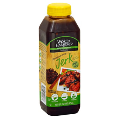 World Harbors Sauce & Marinade Jamaican Style Jerk - 16 Fl. Oz. - Image 1