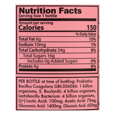 GT's Synergy Raspberry Chia Organic Kombucha - 16.2 Fl. Oz. - Image 4