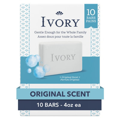 Ivory Bar Soap Pure Clean & Simple Original Scent - 10-4 Oz - Image 1