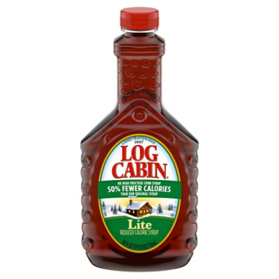 Log Cabin Lite Pancake Syrup - 24 Fl Oz - Image 1