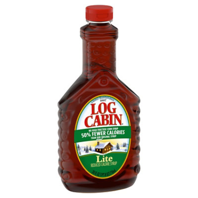 Log Cabin Lite Pancake Syrup - 24 Fl Oz - Image 2