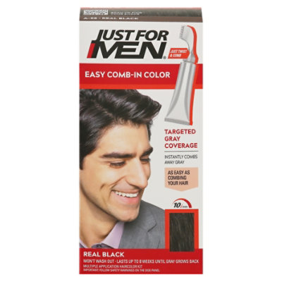 Just For Men AutoStop Haircolor Foolproof Real Black A-55 - Each